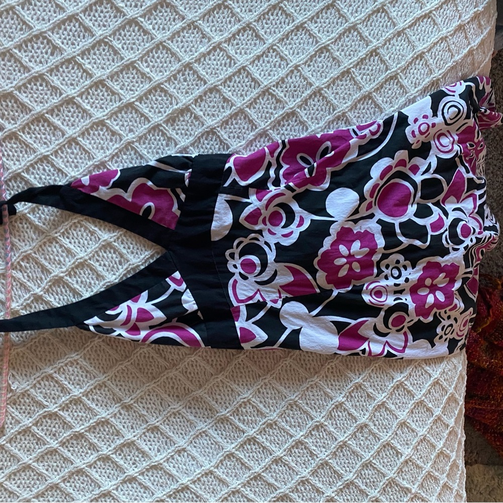 Jessica Backless Dress in Pink and Black Floral